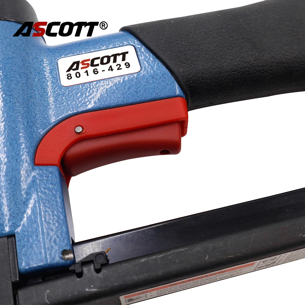 เครื่องเย็บลมอัตโนมัติอุตสาหกรรม ขนาด 21 เกจ รุ่น 6-16 มม. สำหรับตะปูรูปตัวยู ใช้สำหรับงาน DIY เย็บไม้ เบาะ