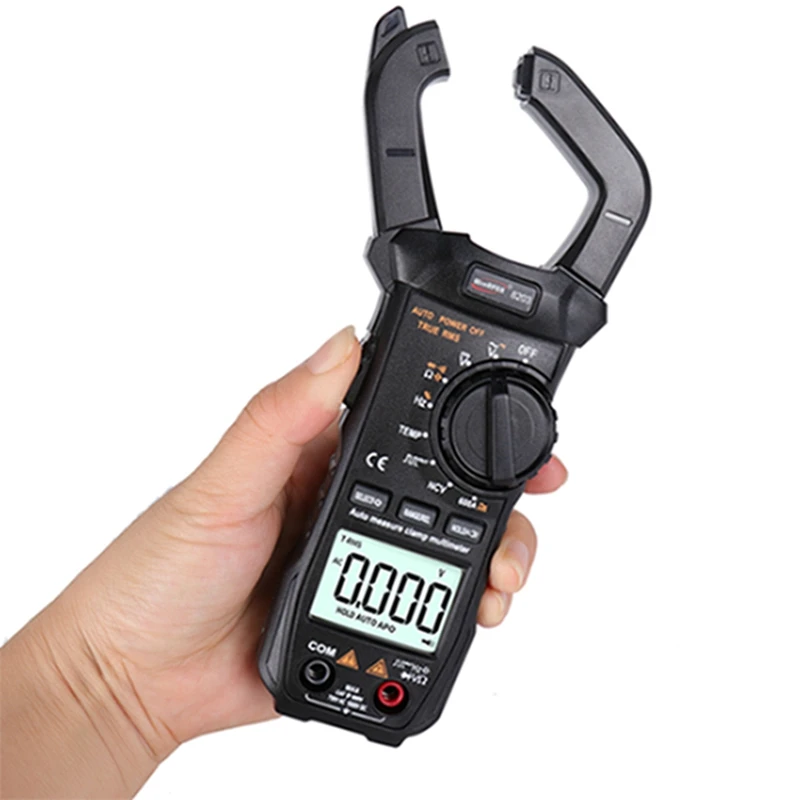 600A Digital Clamp Meter – AutoRange LCD True RMS AC/DC Current Voltage Resistance Capacitance Square TEMP Flashlight