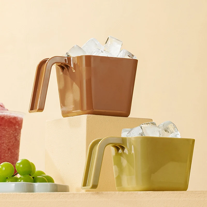 280/350/470/590ML Ice Scoop Ice Shovel Plastic Square Ice Shovel Measuring Cup Coffee Shop Ice Shovel Gadget