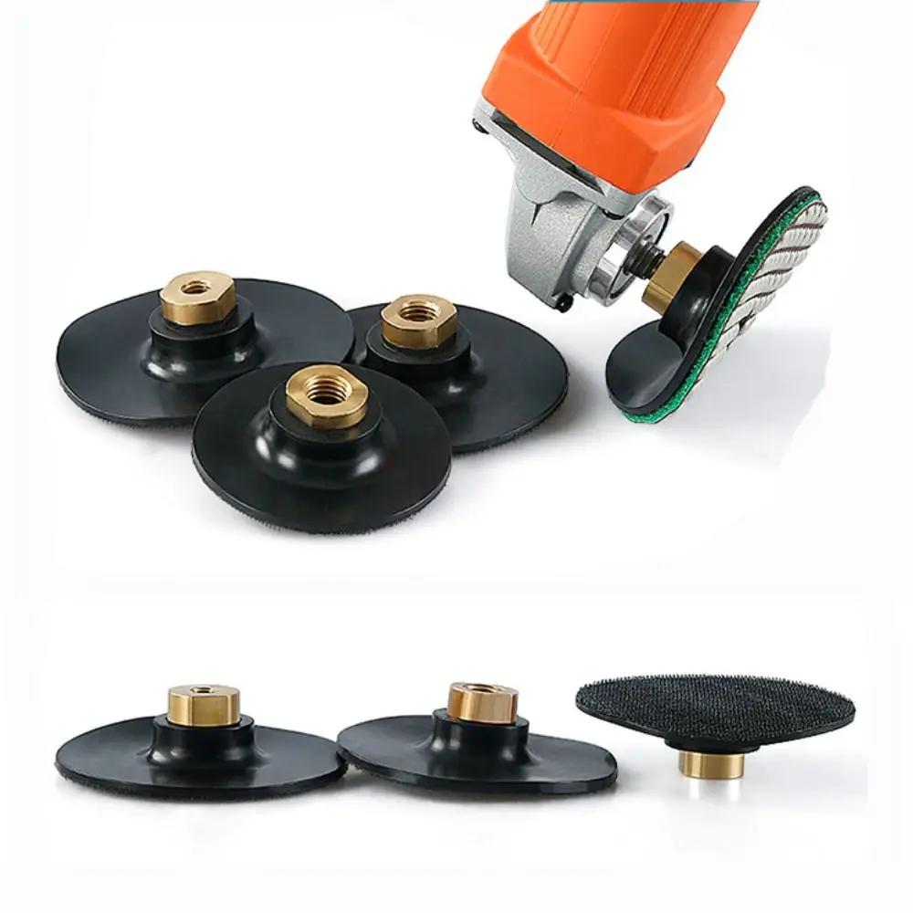 3/4 Inch Rubber Backing Pad M10/M14/M16 for Angle Grinder Polishing Grinding Disc Self-adhesive Wear Resistant