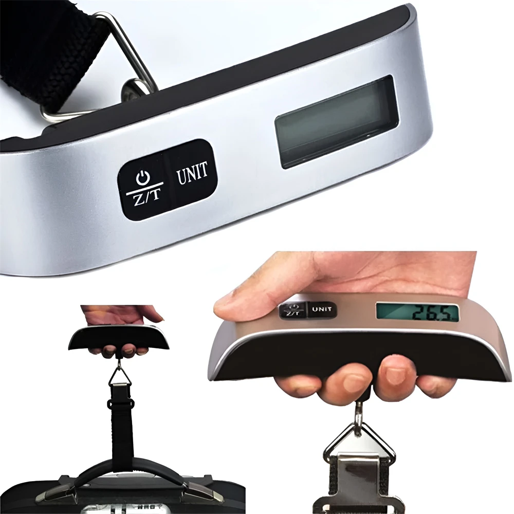 Portable Scale Digital LCD Display 110lb/50kg Electronic Luggage Hanging Suitcase Travel Weighs Baggage Bag Weight Balance Tools - view 2