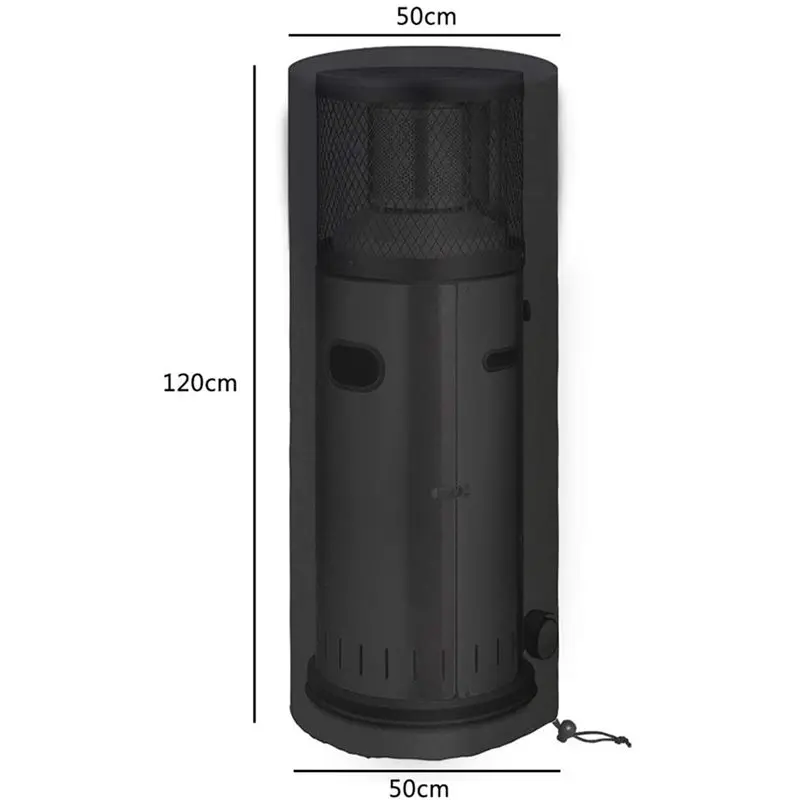 

【COMELY】3X Patio Heater Covers Waterproof Outdoor Heater Cover 210D Oxford Waterproof, Windproof, Protection Around 50X50X120 Cm
