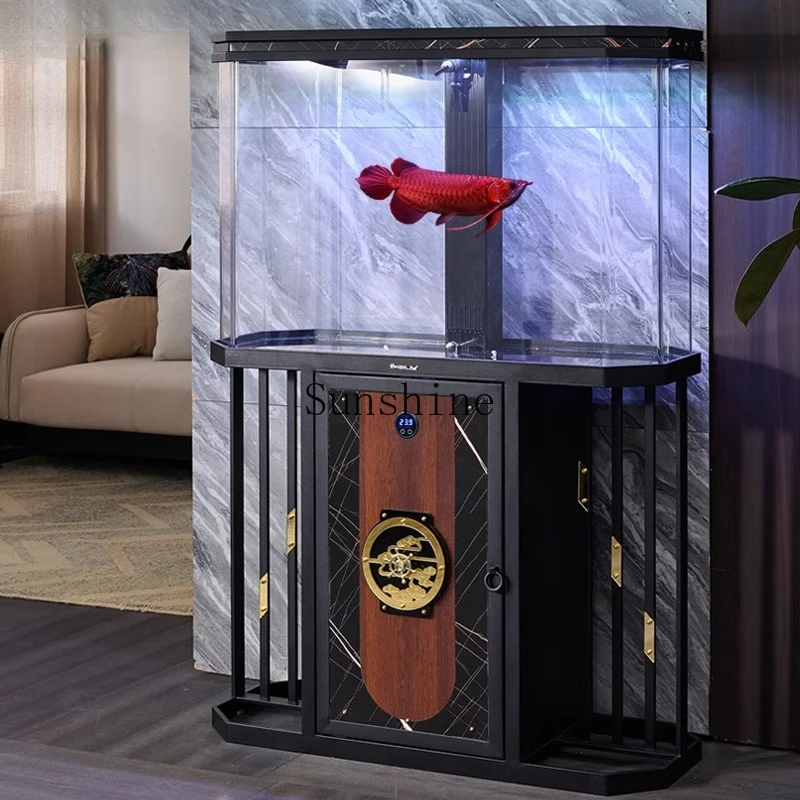 

Acrylic medium and large living room 1 meter fish tank screen against the wall Lazy people do not need to change water