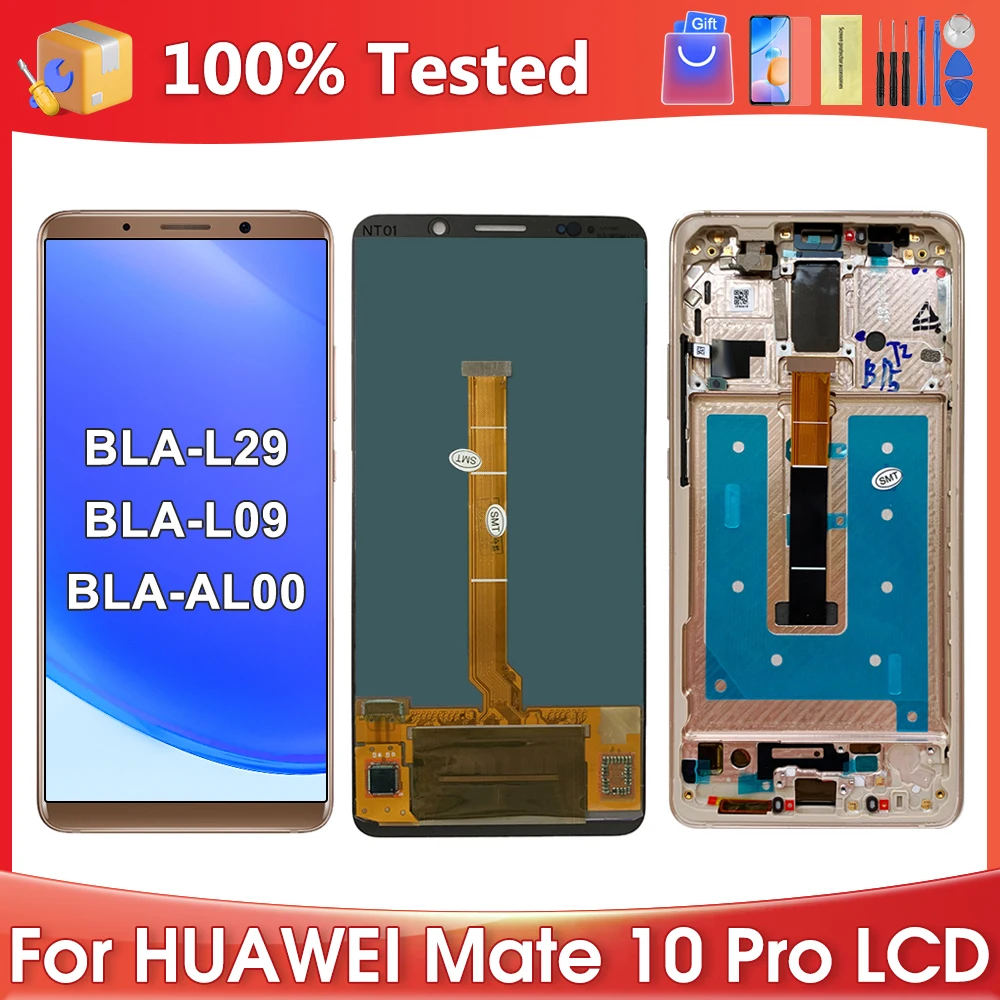 6.0\'\'For HUAWEI Mate 10 Pro For Mate10 Pro For AMOLED BLA-L29 L09 AL00 LCD Display Touch Screen Digitizer Assembly Replacement