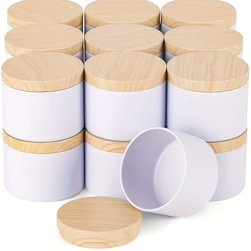 White Metal Candle Jar Candle  - Candle Making Jars With Lids ulasan dan harga