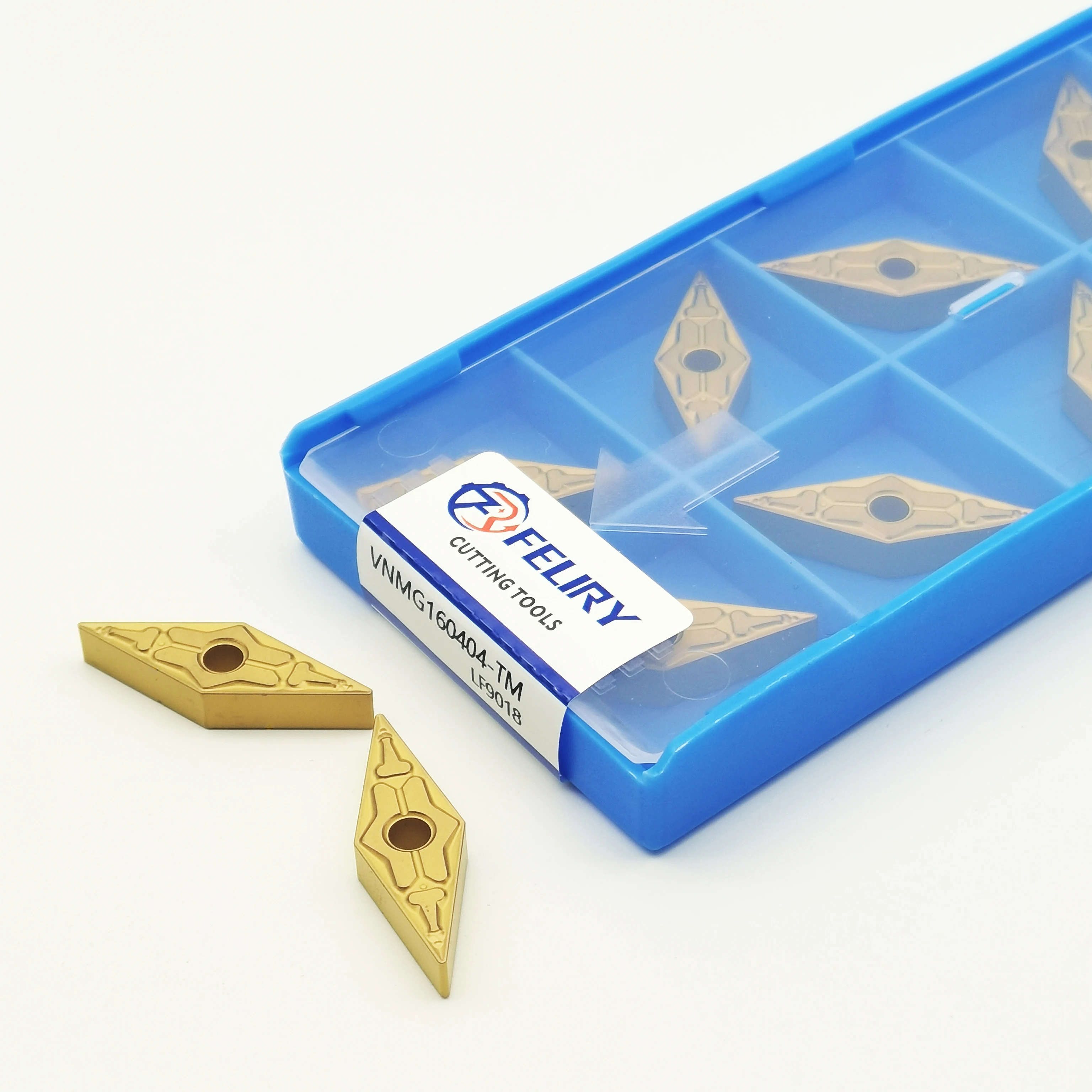 

High-quality cemented carbide cutting tools VNMG160404 VNMG160408-TM LF9018 are suitable for all steel parts VNMG