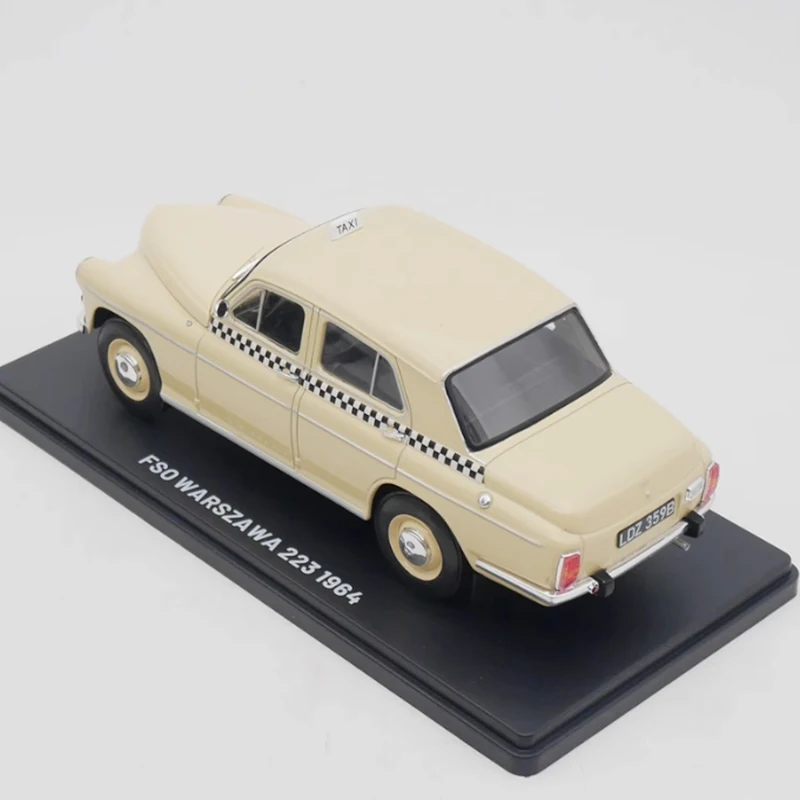 FbucWARSZAWA-Modèle de voiture en alliage moulé sous pression, échelle 1:24, FbucWARSZAWA, 223, 1964, Taxi, Collection de modèles, Souvenirs, Ornements d'affichage, Jouet de véhicule