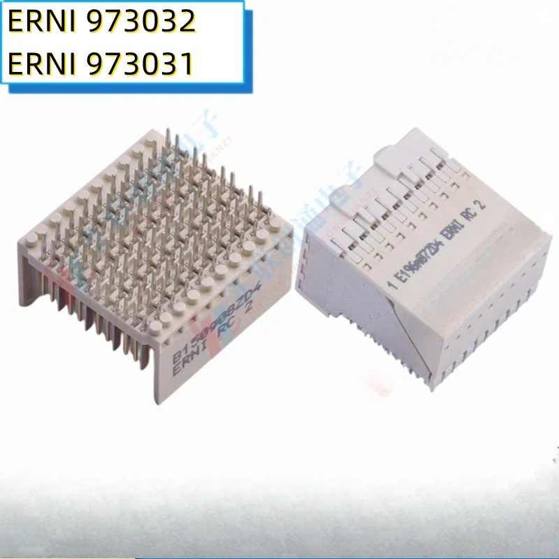 2 PZ/LOTTO 973031 973032    Connettore 80 pin verticale maschio/femmina foro curvo backplane 2,5 mm ZD M 4-10 40 POS 3,7 mm