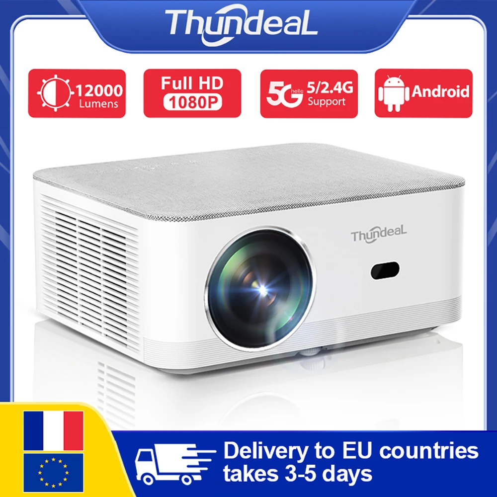 ThundeaL Projector Android TD92 Pro 4K 1080P WiFi Full HD Projector TD92Pro Portable 3D Video Smart Projetor Home Theater Cinema