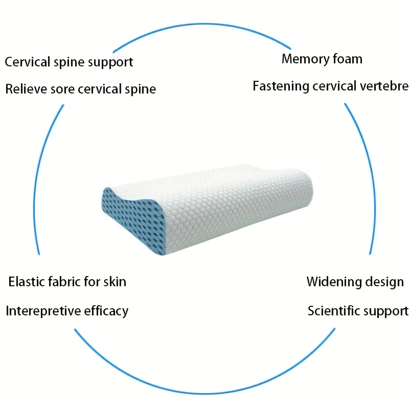 وسادة ذاكرة للعناية بالرقبة، ارتفاع مزدوج لتفضيلات النوم المختلفة، عيد الميلاد، هدية عيد الشكر