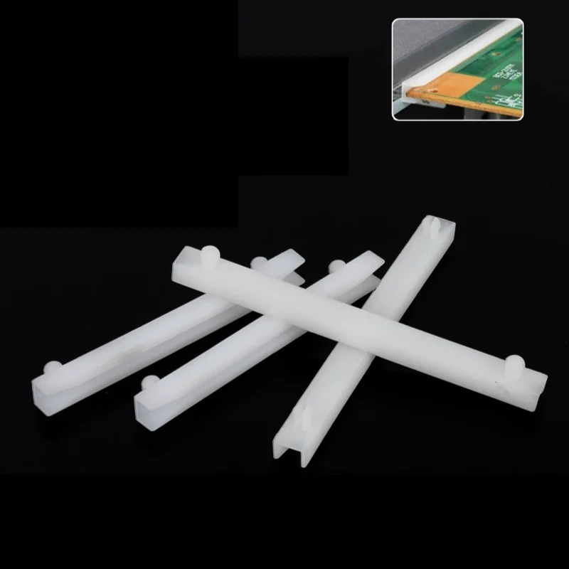 CG250 ~ CG-600 White Nylon PC Board Nylon Guide Rail Long Fixing Strip Weak Current Box Circuit Board Plastic Card Slot