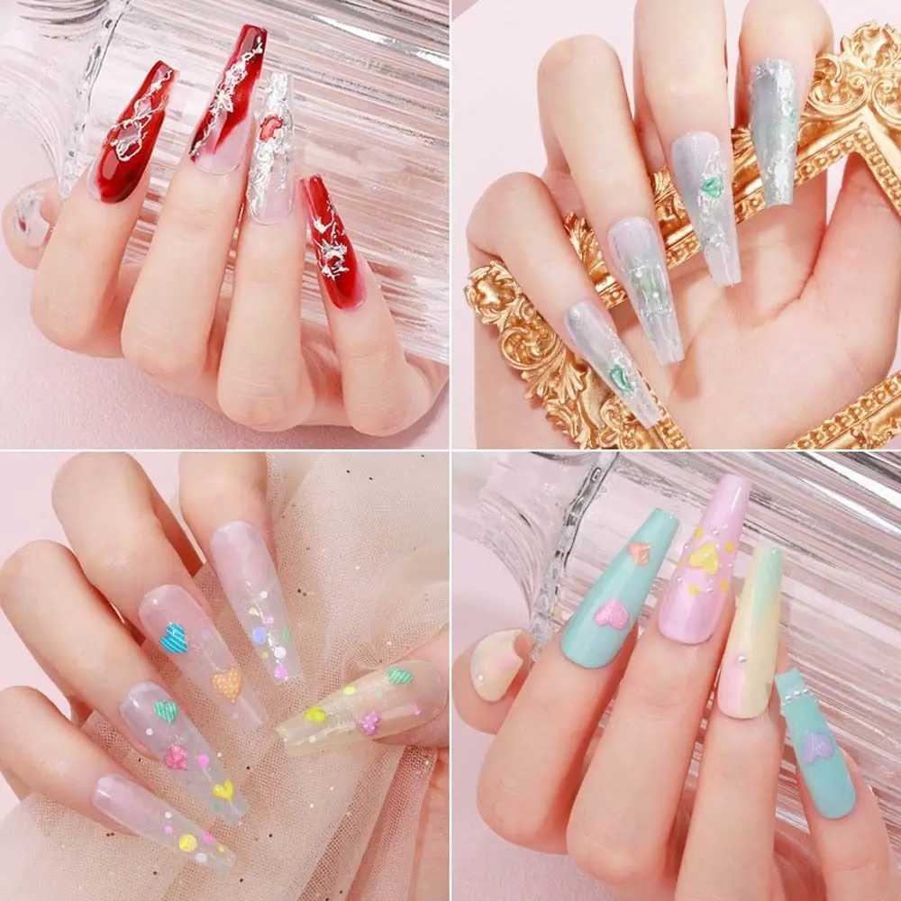 Auto-adesivo Nail Art Decorações Adesivos, Mulheres Amor Coração, Luxo Luz, Soft, Panda, decalques