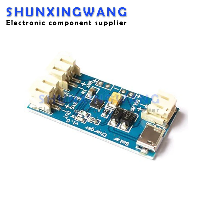 500mA Mini Solar Lipo Charger Board CN3065 Lithium Battery Charge Chip DIY Outdoor Charging Board Module For Arduino