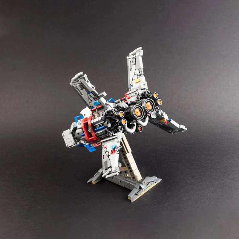 MOC- 128778   ستار فيلم حرب الفضاء X1-B500 الحرة المتمردين منفذها بنة المركبة الفضائية التجمع نموذج لعبة الطوب هدايا الأطفال #4