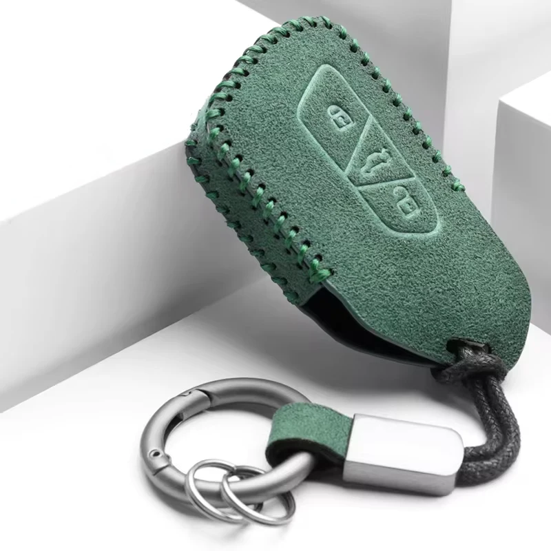 

Alcan tara Car Key Case Cover for Tiguan Sagitar Lavida MAGOTAN TAYRGN TALAGON Touareg GOLF PASSAT Leather Keybags for Car