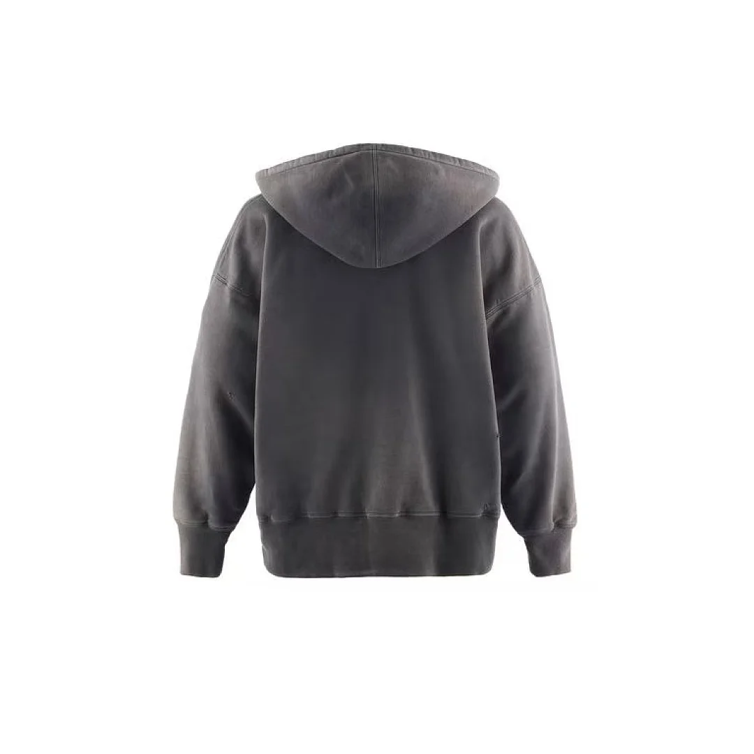 26FW SAINT Co-brand Women Men Thick Sweatshirts Hoodies Hiphop SAAA print Pocket Distressed Hoodie Pullover