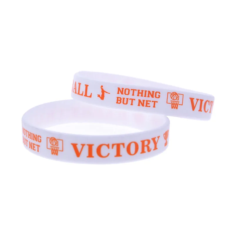 1 Stück/3 Stück bedrucktes Basketball-Silikonarmband, inspirierendes Sportarmband, geschlechtsneutral. – Detail 3