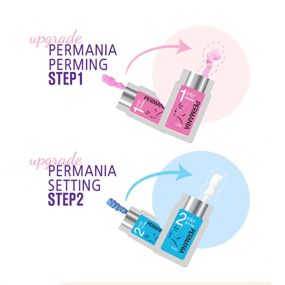 Lomansa Plus Permania-Kit de levantamiento de pestañas coreano para extensión de pestañas, juego de pestañas rizadoras, tratamiento de crecimiento duradero, herramientas de tatuaje