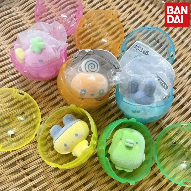 Bandai Original Gashapon Toy Tamagotchi Character Flocking Desktop Ornament Capsule Toys Cartoon Anime Figure Model Toy Gift