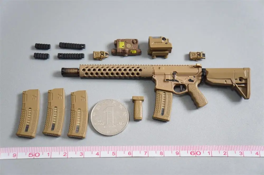 

1/6 EASY&SIMPLE ES 06031 Main Weapon AR Version D PVC Material Clips Not Real For Fans Collect 12” Doll Figure DIY