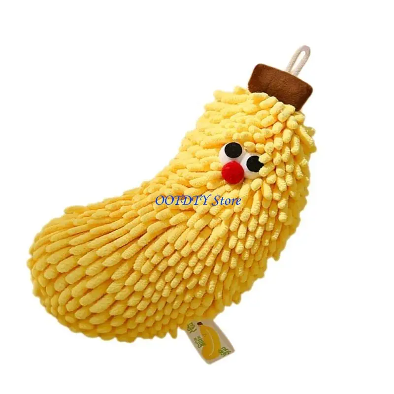 367A Bathroom and Kitchen Hand Towel Soft Absorbent Banana/Strawberry Shaped Towel