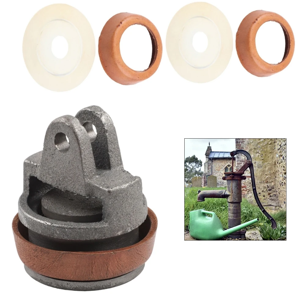 For Model 75 Handle Pump Replacement Kit with Cast Iron Piston Two Leather Seals and Four Rubber Seals for Smooth Pump Operation