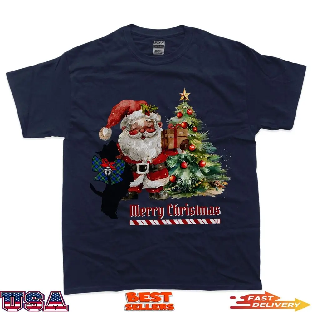 Forbes Clan Scottie Dog Christmas T-Shirt