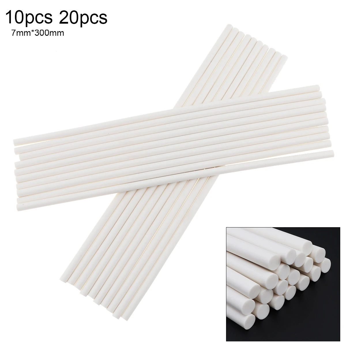 10pcs 20pcs White Strong Viscose Hot Melt Glue Sticks Set for Hot-melt Glue Gun DIY Repair Tools Accessories 7mm x 300mm