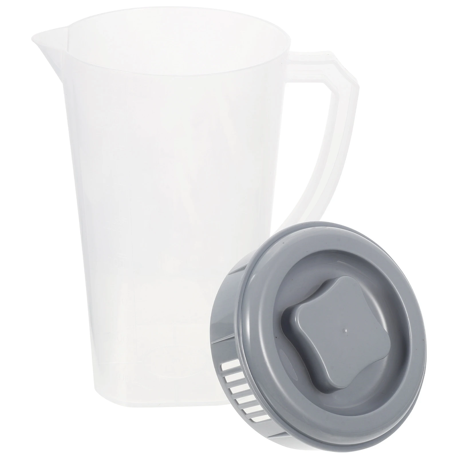

Cold Water Pitcher High Temp Resistance Large Capacity Tea Separator Light Grey Drink Bottle Juice Containers with Lid Kitchen