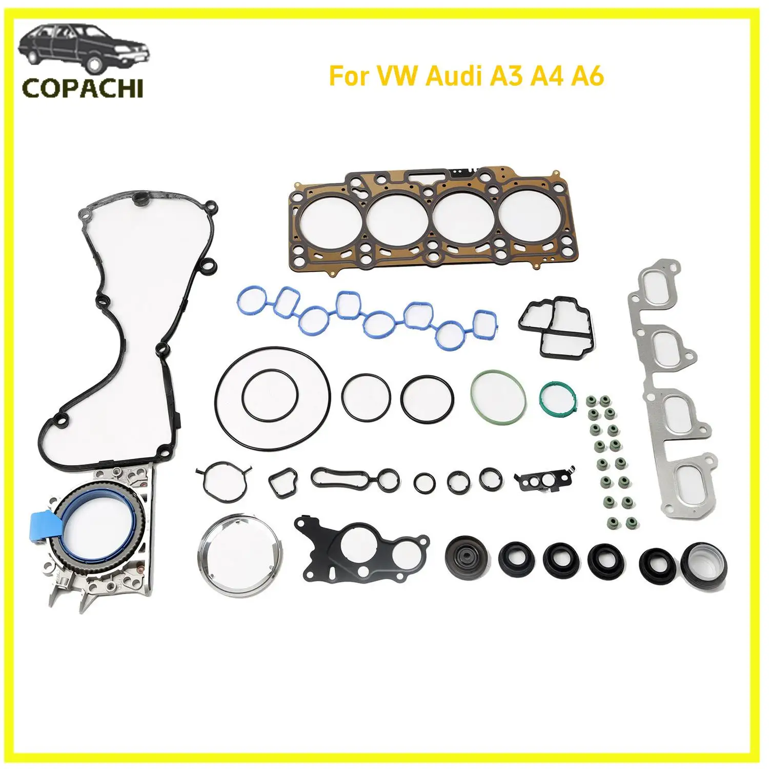 

1Set 2.0TDI Engine Cylinder Head Seal Overhaul Gasket Kit 03L103383AD For VW Audi A3 A4 A6 Seat Car Accessories Part Replacement