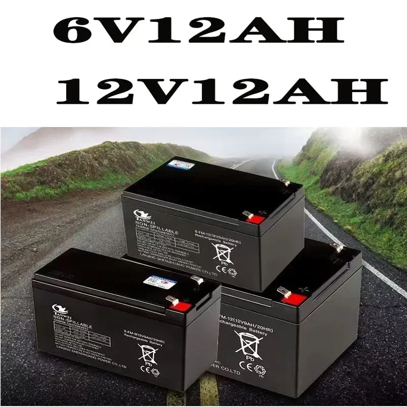 VTET 2024 Latest 6V5Ah 6V8Ah 6V10Ah 6V12Ah 12V5Ah 12V7Ah 12V12Ah High Quality Long Range Lead Acid Battery