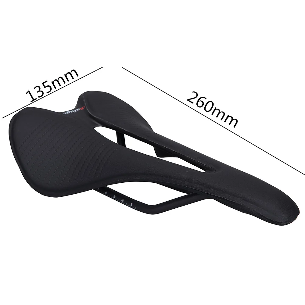 BALUGOE Bicycle Saddle 7*7mm Circular Rail MTB Road Racing Bike Seat for Mens Womens Saddle 130-260mm Bicycle parts Accessories