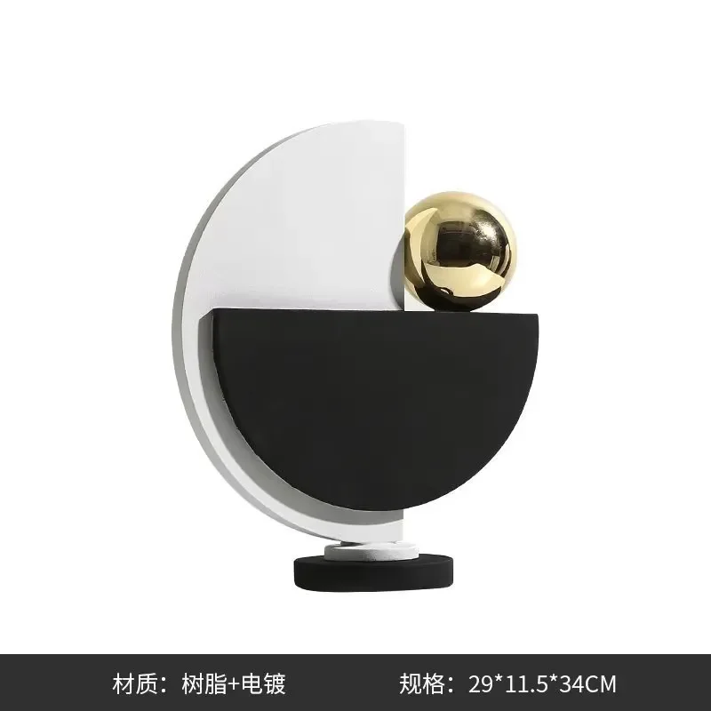 Modern luxury home decoration desk living room resin crafts Nordic style home decoration
