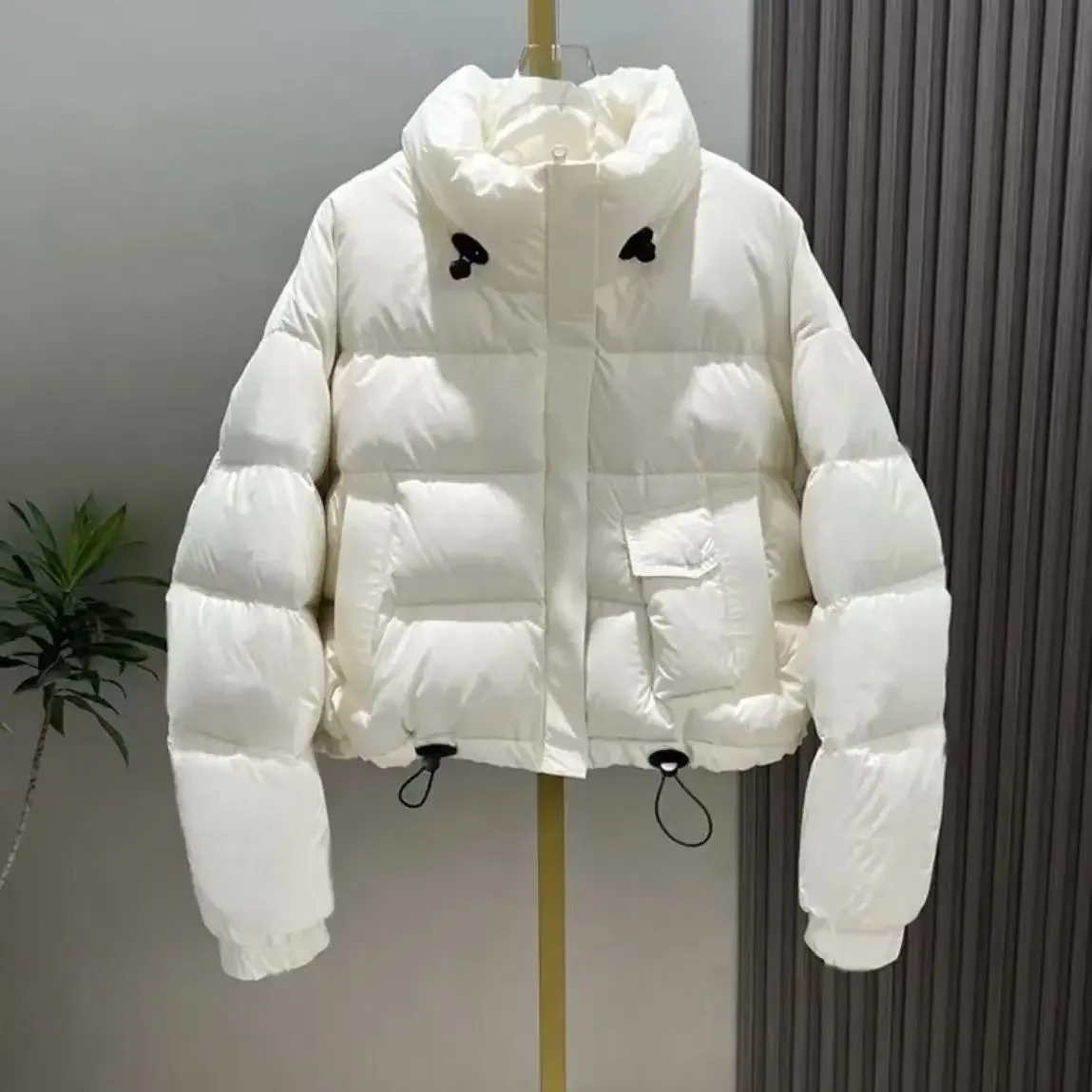 Parkas ผู้หญิงฤดูหนาวแจ็คเก็ต Quilted PUFFER ผ้าฝ้ายหนาหนาเบาะ Parkas Casual Basic Coat หญิงสั้น Snow Coat Outerwear