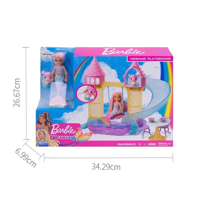 Casa de muñecas para niñas, juguete Original de Barbie, sirena
