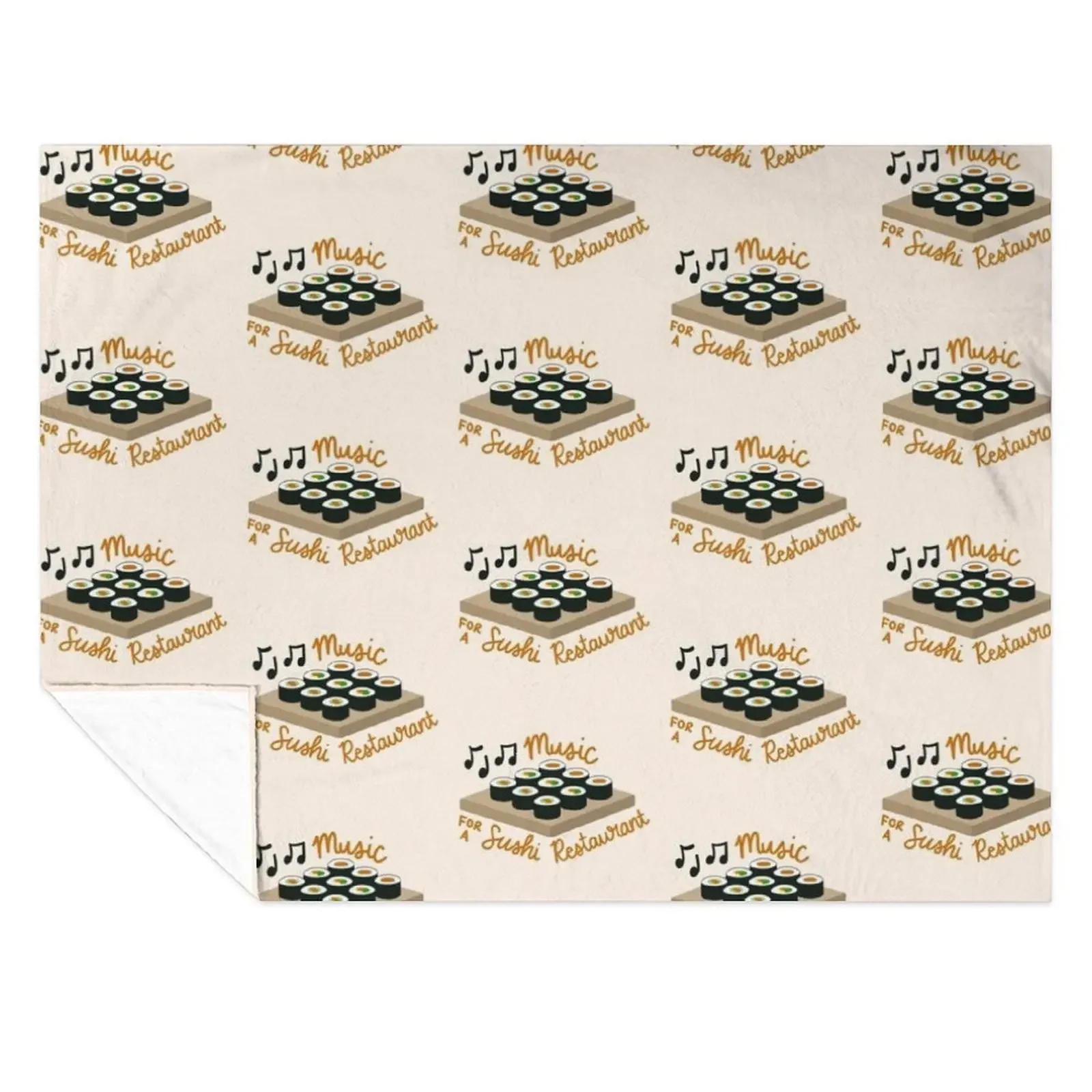 

Sushi Restaurant Throw Blanket Flannels For Decorative Sofa Warm Polar Blankets