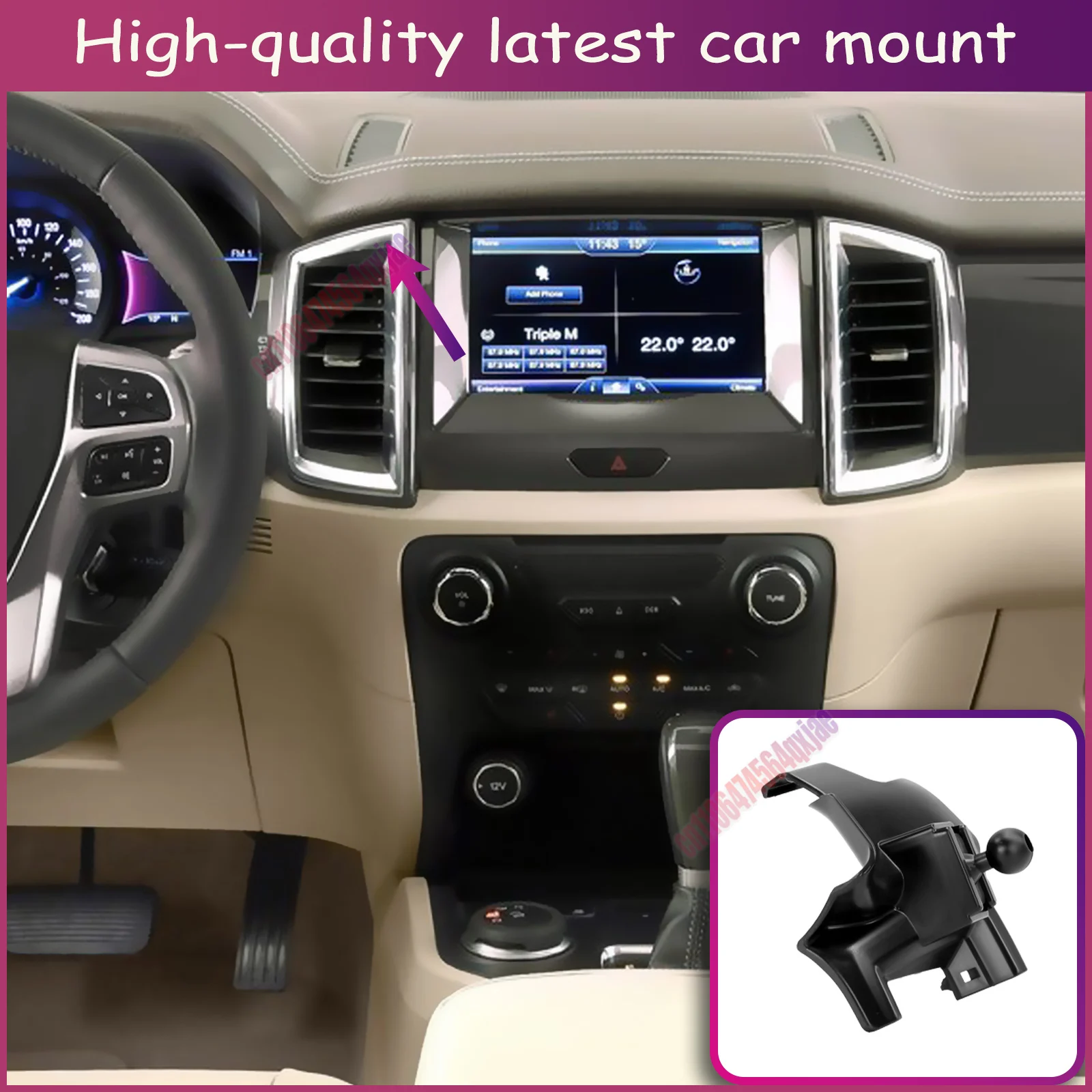 

For Ford Everest 2017 2018 2019-2021 Vehicle-Specific Fixed Bracket Base Special Wireless Charging Smart Charging Holder