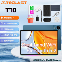 Teclast T70 Tablet Helio G99 8-core 14-inch 1920x1200 8GB RAM 256GB ROM Android14 dual-band WiFi BT5.2 10000mAh 13MP+8MP Camera