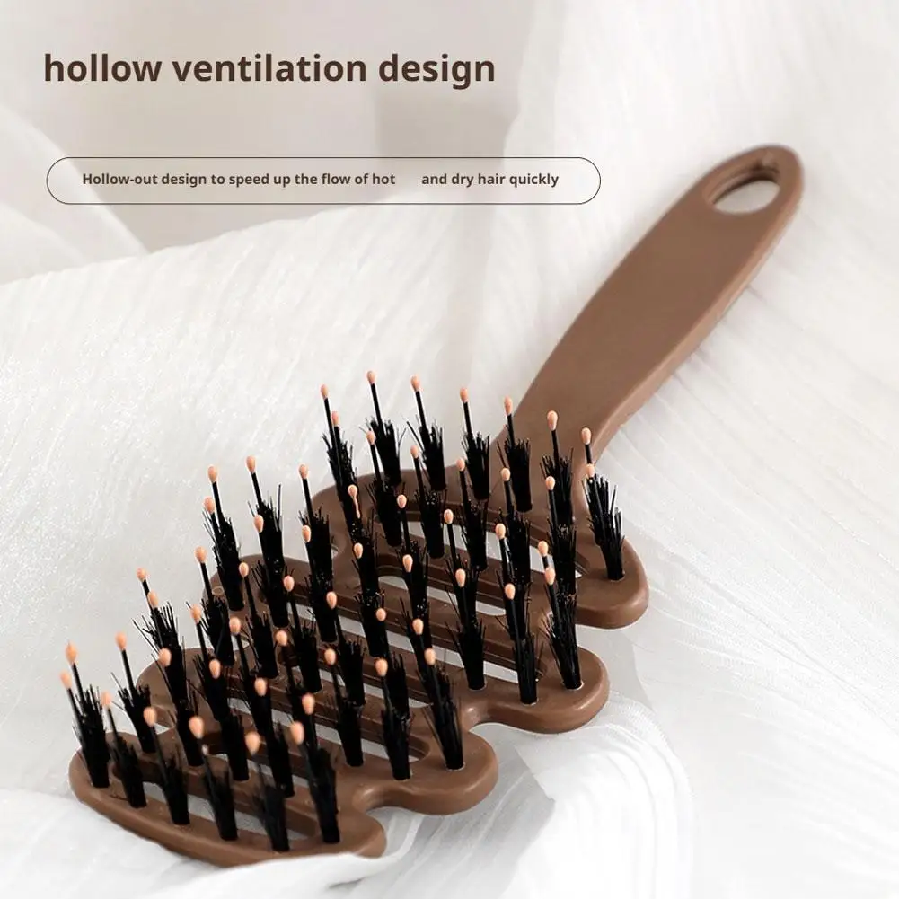 

Boar Bristle Paddle Hair Brush Anti Static Comb Hairdressing Massage Comb Curly Hairbrush Salon Hair Styling Tools Makeup Tools