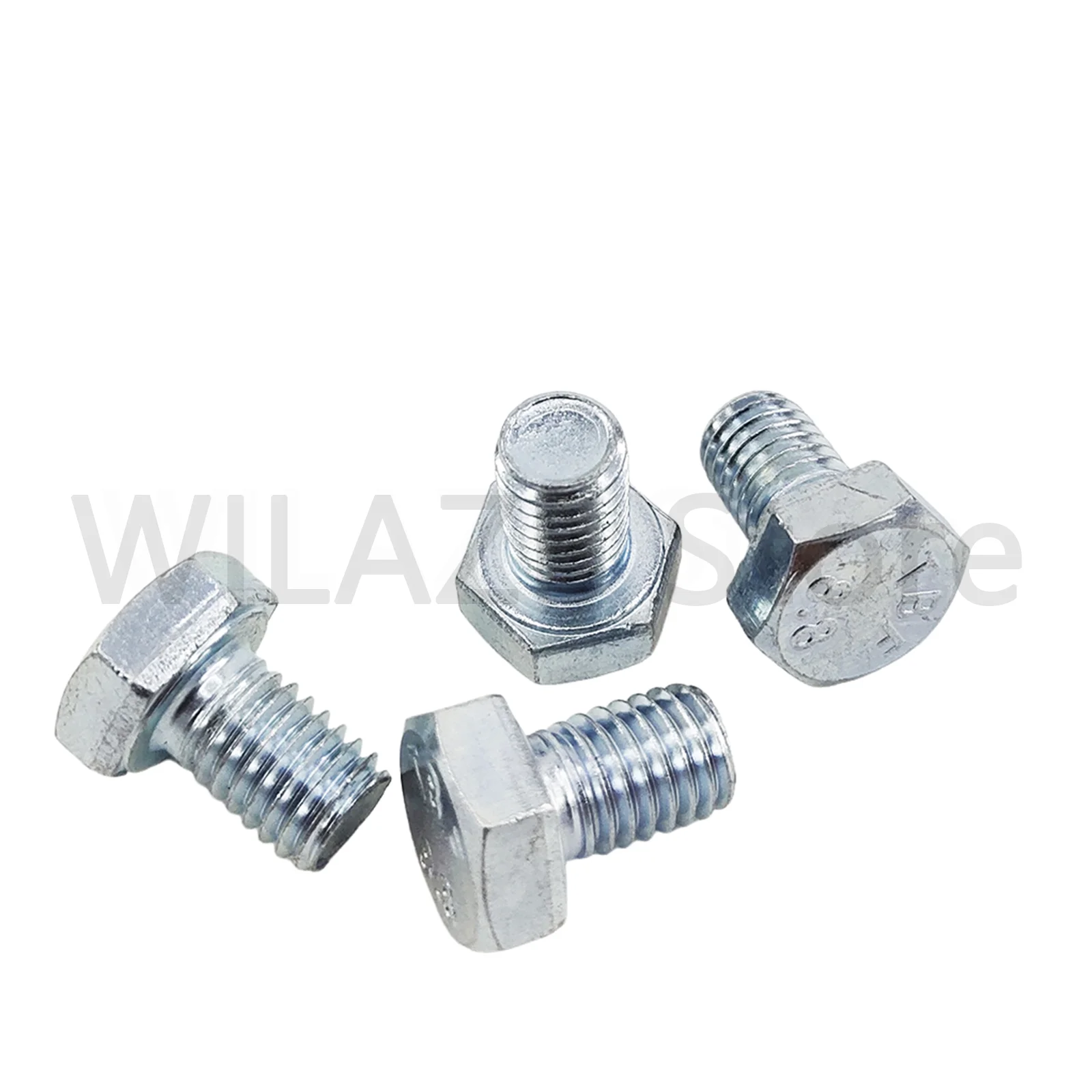 2-25Pcs 8.8 Grade Fully Thread Zinc Plated M4 M5 M6 M8 M10 M12 DIN933 Outer Hex External Hexagon Head Cap Bolt Screw GB5783