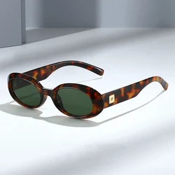 New Classic Small Oval Sunglasses for Men and Women Minimalist Retro Shades for Street Style
