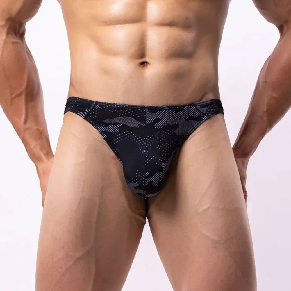 

Mens Underwear Print Brief Low Rise Sexy Tight Comfortable Breathable Underpants Bulge Pouch Panties Low Rise Knickers