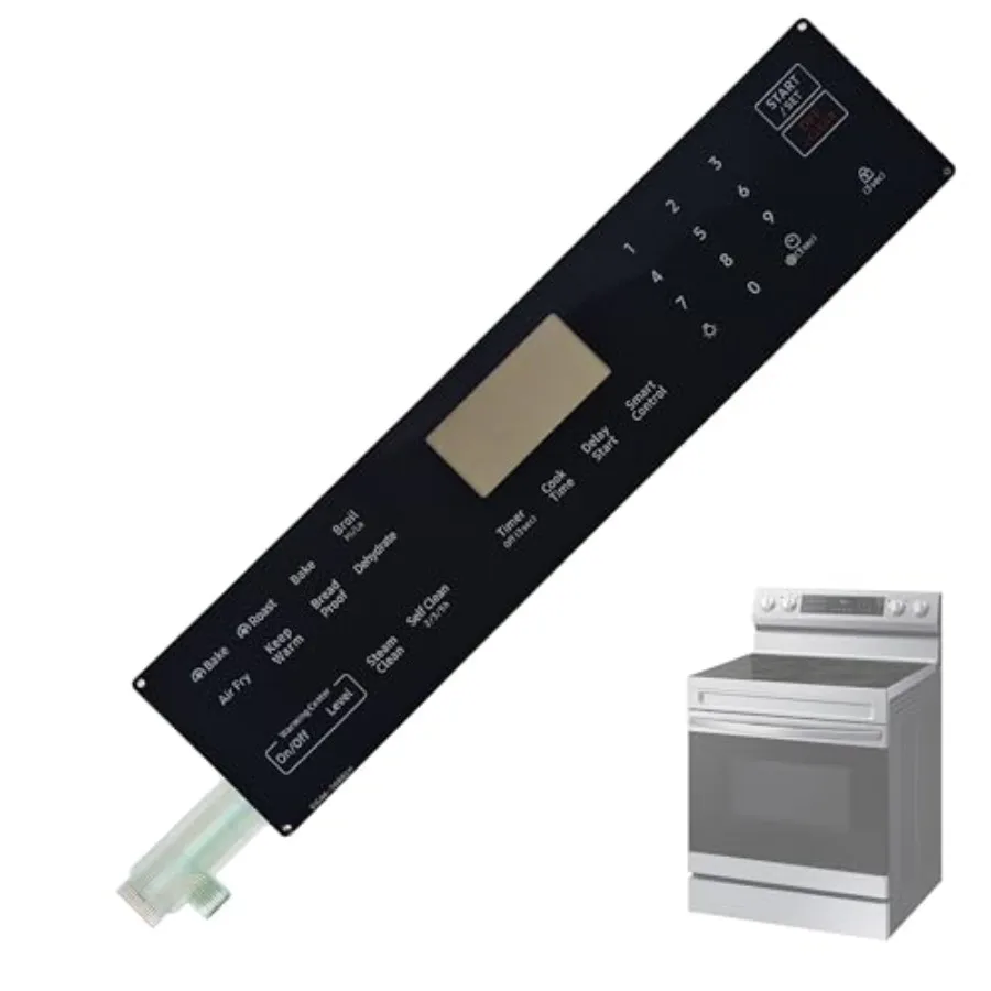 

Upgraded DG96-00850H Range Membrane Switch Touchpad Control Panel Compatible with Samsung Gas Ranges Ovens NE63A6511SS/AA-00NE6