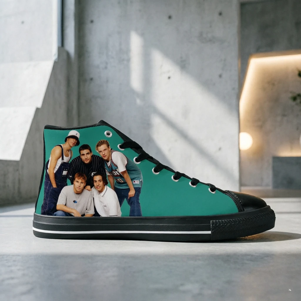 

Backstreet Boys Unisex high Top Sneakers Men's Women's Casual Shoes Cool Music Band Print Canvas Shoes Fashion