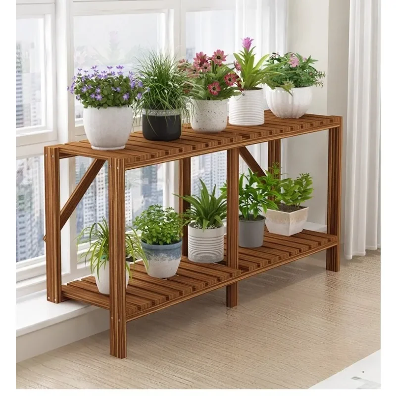 Balcony table along widened flower stand narrow window sill extension board artifact high and low foot solid wood multi-layer 20
