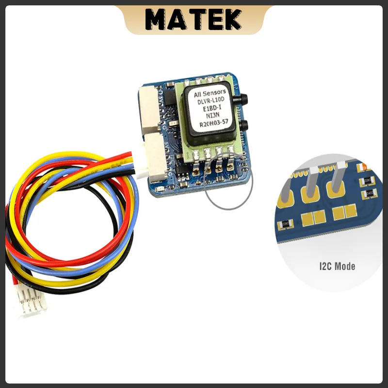 MATEK System DIGITAL FLIGHT SPEED SENSOR ASPD-DLVR ArduPilot AP_Periph F405/F303 CAN node 4.5~5.5V for RC FPV Racing Drone