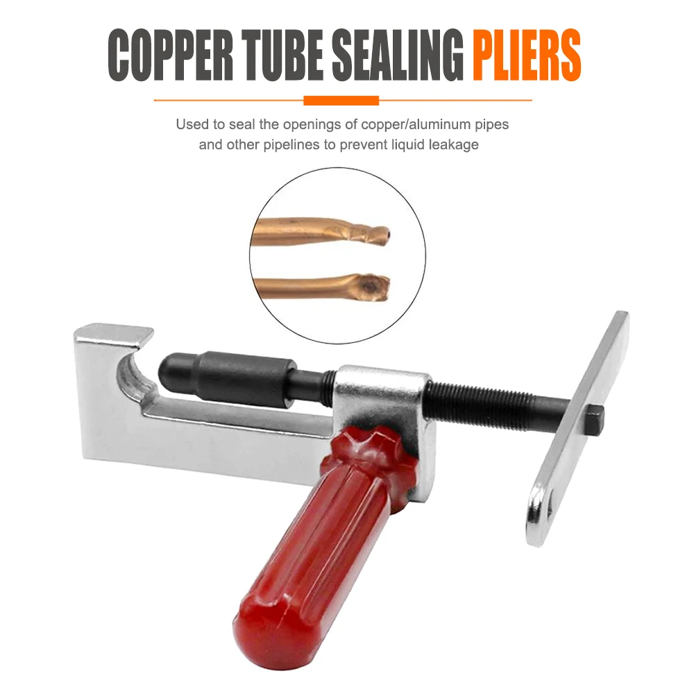 10 مللي متر مقبض دوار أنبوب النحاس ختم كماشة تستخدم لصيانة تكييف الهواء // صيانة التبريد/الاستخدام الميكانيكي