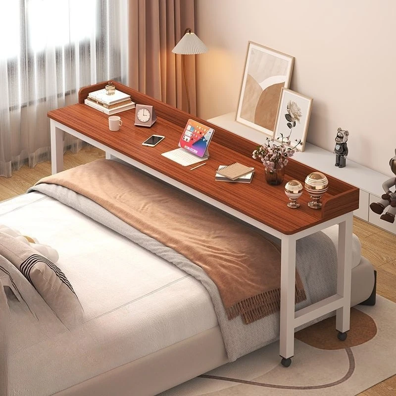 Modern Wooden Computer Desks Office Furniture Designer Cross-bed Table Movable Lazy Bed Study Tables Home Office Gaming Desks