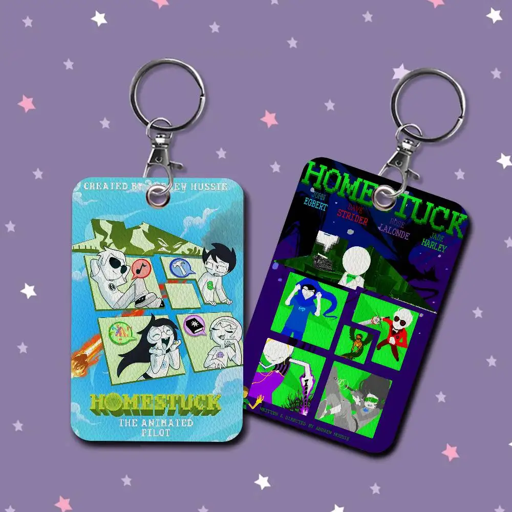 Popular Internet Anime H-Homestuck Style PU Access Card Holder with Executive Protection for Bank card,Subway, Bus Card case