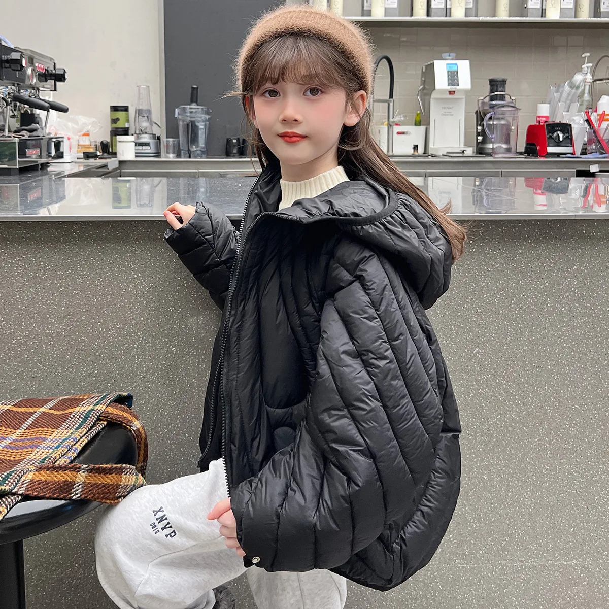 

Girls Cotton Clothes 2025 Autumn and Winter New Childrens Clothing Korean Style Girl Baby Thick Foreign Style Cotton Jacket